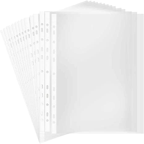 11 Hole Sheet Protector (100-pack) جيوب شفافة