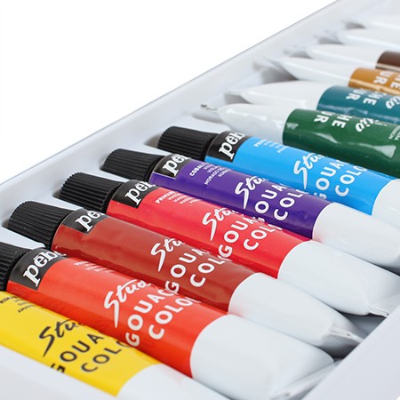 Gouache Paint Tubes (Set of 12) الوان غواش أنبوب