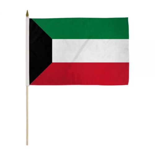 Kuwait Flag with Stick علم الكويت مع عصا